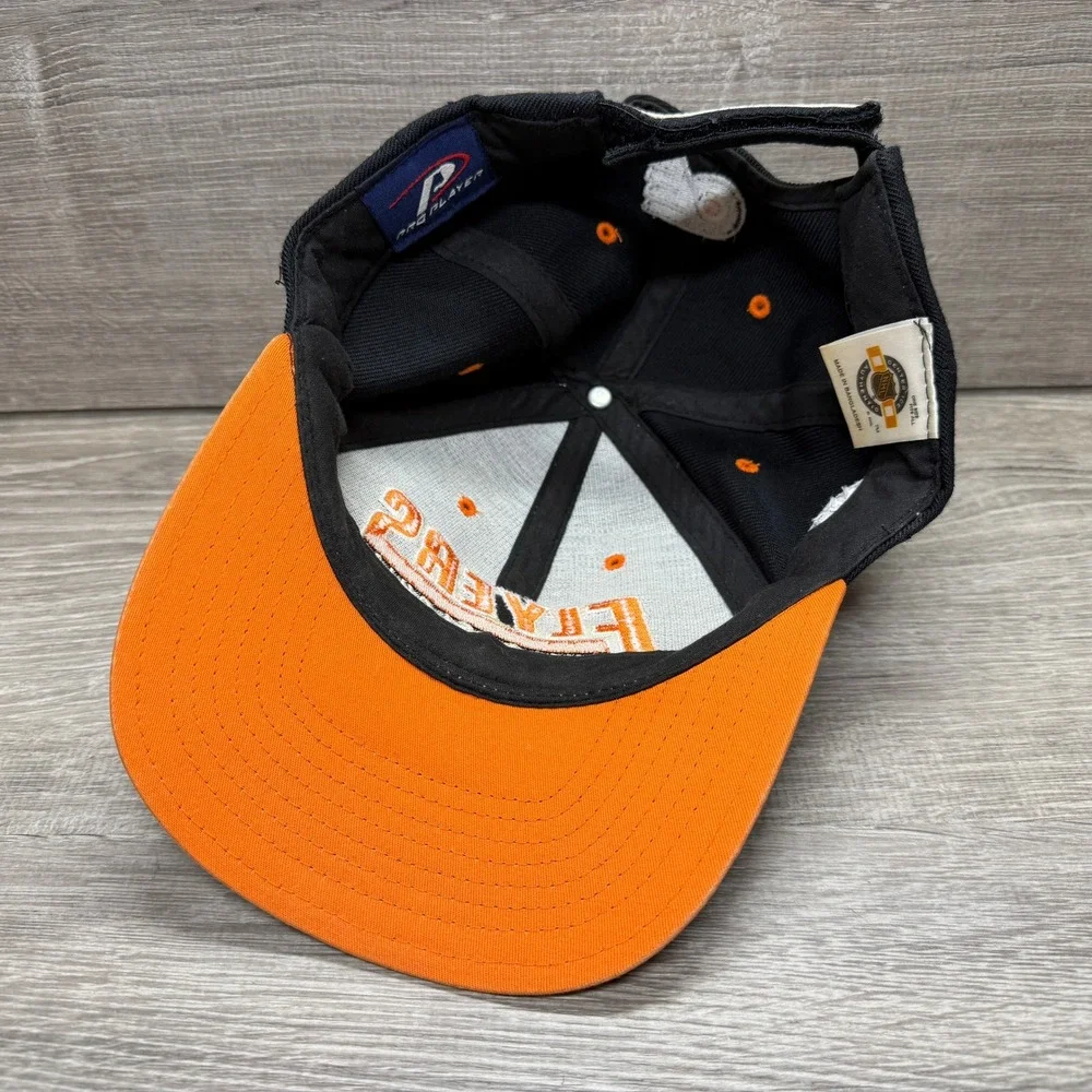 NHL Philadelphia Flyers Hat Mens OSFA Black Orange Center Ice Strapback Cap